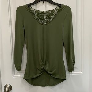 Olive green 3/4 sleeve